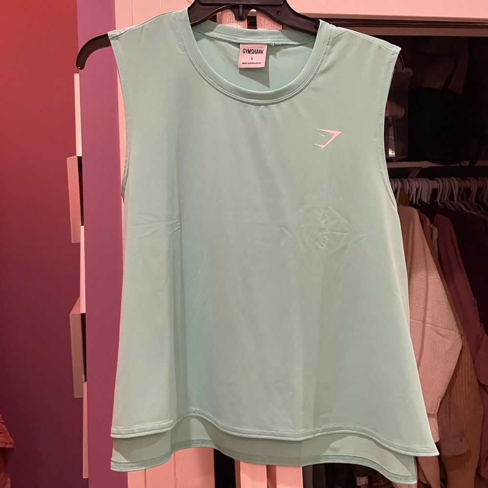 gymshark mint tank top